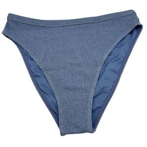 NWOT Billabong x Wrangler Down Denim High Waist Bikini Bottoms XL
